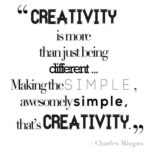 Photo:  creativity quote 003-Creativity-is more than-just being-simple